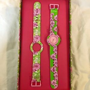 Lilly Pulitzer interchangeable watch set